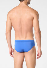 Slip Mare in Tinta Unita Stretch Colors - Oceano - 2039 oceano | Perofil