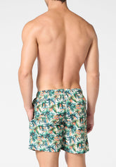 Boxer Mare in Tessuto Tecnico Stampato - Fantasia Tropicale - S903 stampa tropicale | Perofil