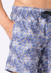 Boxer Mare in Tessuto Tecnico Stampato - Fantasia Fiori - S906 stampa fiori | Perofil