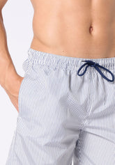 Boxer Mare in Tessuto Tecnico - Fantasia Righe Blu - S915 stampa riga blu | Perofil