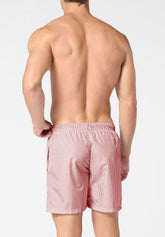 Boxer Mare in Tessuto Tecnico - Fantasia Righe Sangria - S916 stampa riga sangria | Perofil