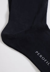 Calza Lunga in Filo di Scozia - Blu - C008 blu | Perofil