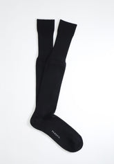 Calza Lunga in Cotone  e Cashmere - Nero - C004 nero | Perofil