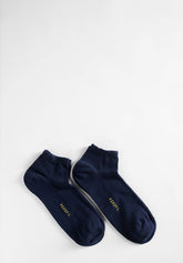 Rib Stretch Cotton Colors Sneakers Socks Bipack - Blue - C008 blu | Perofil