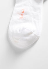 Rib Stretch Cotton Colors Sneakers Socks Bipack - White - C011 bianco | Perofil