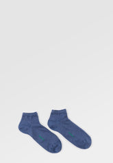 Rib Stretch Cotton Colors Sneakers Socks Bipack - Denim Mélange - C176 denim melange | Perofil