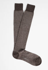 Calza Lunga in Cotone e Cashmere Oxford - Moro - C012 moro | Perofil