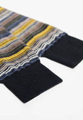 Calza Lunga in Cotone e Cashmere a Righe Multicolor - Fantasia Millerighe - C324 millerighe | Perofil