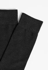 Calza Corta a Coste in Cotone Elasticizzato Bi-Pack - Nero - C004 nero | Perofil