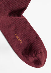 Calza Corta a Coste in Cotone Elasticizzato Bi-Pack - Cherry - C157 cherry | Perofil