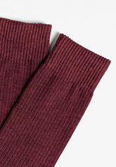 Calza Corta a Coste in Cotone Elasticizzato Bi-Pack - Cherry - C157 cherry | Perofil