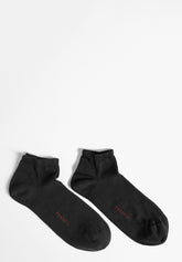 Calza Sneakers a Coste in Cotone Elasticizzato Bi-Pack - Nero - C004 nero | Perofil