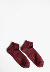 Calza Sneakers a Coste in Cotone Elasticizzato Bi-Pack - Cherry - C157 cherry | Perofil