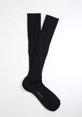 Calza Lunga in Lana Merinos a coste Golden Plus - Nero - C004 nero | Perofil
