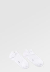 Elasticized Cotton Sneakers Socks Bipack - White - C011 bianco | Perofil