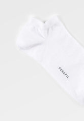 Elasticized Cotton Sneakers Socks Bipack - White - C011 bianco | Perofil