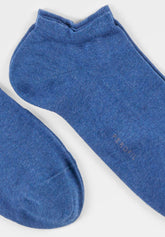 Elasticized Cotton Sneakers Socks Bipack - Denim Mélange - C176 denim melange | Perofil