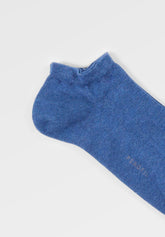 Elasticized Cotton Sneakers Socks Bipack - Denim Mélange - C176 denim melange | Perofil