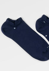 Sneaker Socks in Stretch Cotton Geometric Bipack - Blue Print - C052 fantasia blu | Perofil