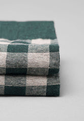 Calza Lunga in Cotone e Cashmere Fantasia Quadro - Verde Melange e Safari - C214 verde mel./safari | Perofil