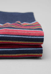 Calza Lunga in Cotone e Cashmere Millerighe - Fantasia Righe Blu - C675 riga blu | Perofil