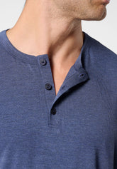 Long Pyjamas in Stretch Modal X-Touch - Blue Mélange - 4030 blu melange | Perofil