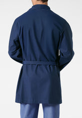 Giacca da camera in Popeline di Cotone Operato Cotton Twill - Fantasia Pois Blu - 2014 fantasia blu | Perofil