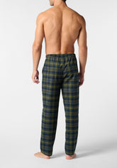 Pantaloni Lunghi in Flanella Calda - Fantasia Quadro Verde - 6011 quadro verde | Perofil