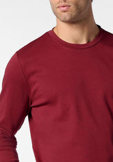 Pigiama Lungo Girocollo in Cotone con Stampa Check - Cherry - 0835 cherry | Perofil