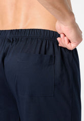 Pigiama Corto Serafino in Cotone Jersey mercerizzato Stampa - Fantasia Cravatteria Vegetale e Blu - S284 st.cravatteria vegetale/blu | Perofil