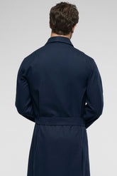 Vestaglia Lunga in panno di Pura Lana - Blu - 0023 blu | Perofil