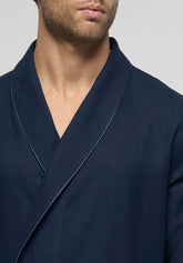 Vestaglia Lunga in panno di Pura Lana - Blu - 0023 blu | Perofil