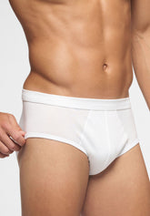 Slip Medio in Filo di Scozia Sportivo - Bianco - 0020 bianco | Perofil