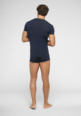 Maglietta Scollo a V profondo in Modal elasticizzato X-Touch - Blu - 0023 blu | Perofil