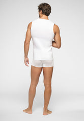 Smanicato Scollo V in Cotone elasticizzato 4Seasons - Bianco - 0020 bianco | Perofil