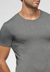 Maglietta Girocollo in Cotone elasticizzato 4Seasons - Grigio Scuro Melange - 4020 grigio melange scuro | Perofil