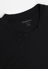 Maglia Manica Lunga Girocollo in Modal Elasticizzato Color X-Touch - Nero - 0031 nero | Perofil