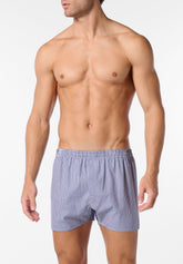Boxer Shorts in Cotton Poplin Fantasy Gange Bipack - Classic Print - 0471 fantasia classica | Perofil