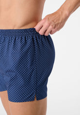 Boxer in Popeline di Cotone Gange Colors Bipack - Fantasia Righe e Pois - 2144 riga/pois | Perofil