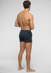 Boxer in Popeline di Cotone Gange Colors Bipack - Fantasia Orologeria e Righe - S818 st.orologi/riga | Perofil
