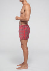 Boxer in Popeline di Cotone Gange Colors Bipack - Fantasia Portafortuna e Check - S820 st.portafortuna/check | Perofil