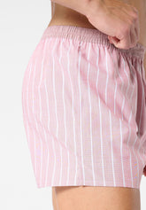 Boxer in Popeline di Cotone - Fantasia Regimental Rosso - 2147 regimental rossa | Perofil