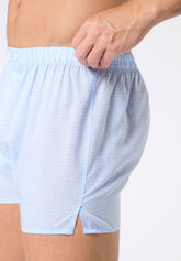 Boxer in Lyocell Gelion con Bottoni - Fantasia Quadro Azzurro - 2061 quadro azzurro | Perofil