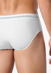 Slip Mini in Cotone Elasticizzato Logo Match Bipack - Bianco - 0020 bianco | Perofil