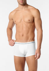 Boxer Parigamba in Cotone Elasticizzato Logo Match Bipack - Bianco - 0020 bianco | Perofil