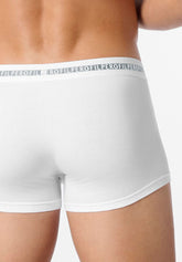Boxer Parigamba in Cotone Elasticizzato Logo Match Bipack - Bianco - 0020 bianco | Perofil