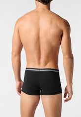 Boxer Parigamba in Cotone Elasticizzato Logo Match Bipack - Nero - 0031 nero | Perofil