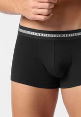 Boxer Parigamba in Cotone Elasticizzato Logo Match Bipack - Nero - 0031 nero | Perofil