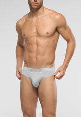 Slip Mini in Modal Elasticizzato X-Touch - Ghiaccio Melange - 1579 ghiaccio melange | Perofil