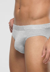 Slip Mini in Modal Elasticizzato X-Touch - Ghiaccio Melange - 1579 ghiaccio melange | Perofil